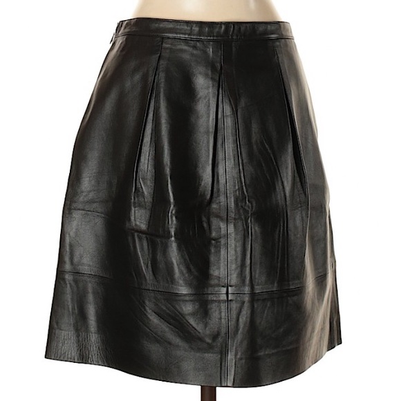 JCrew Leather Skirt - GREAT CONDITION - Picture 2 of 2